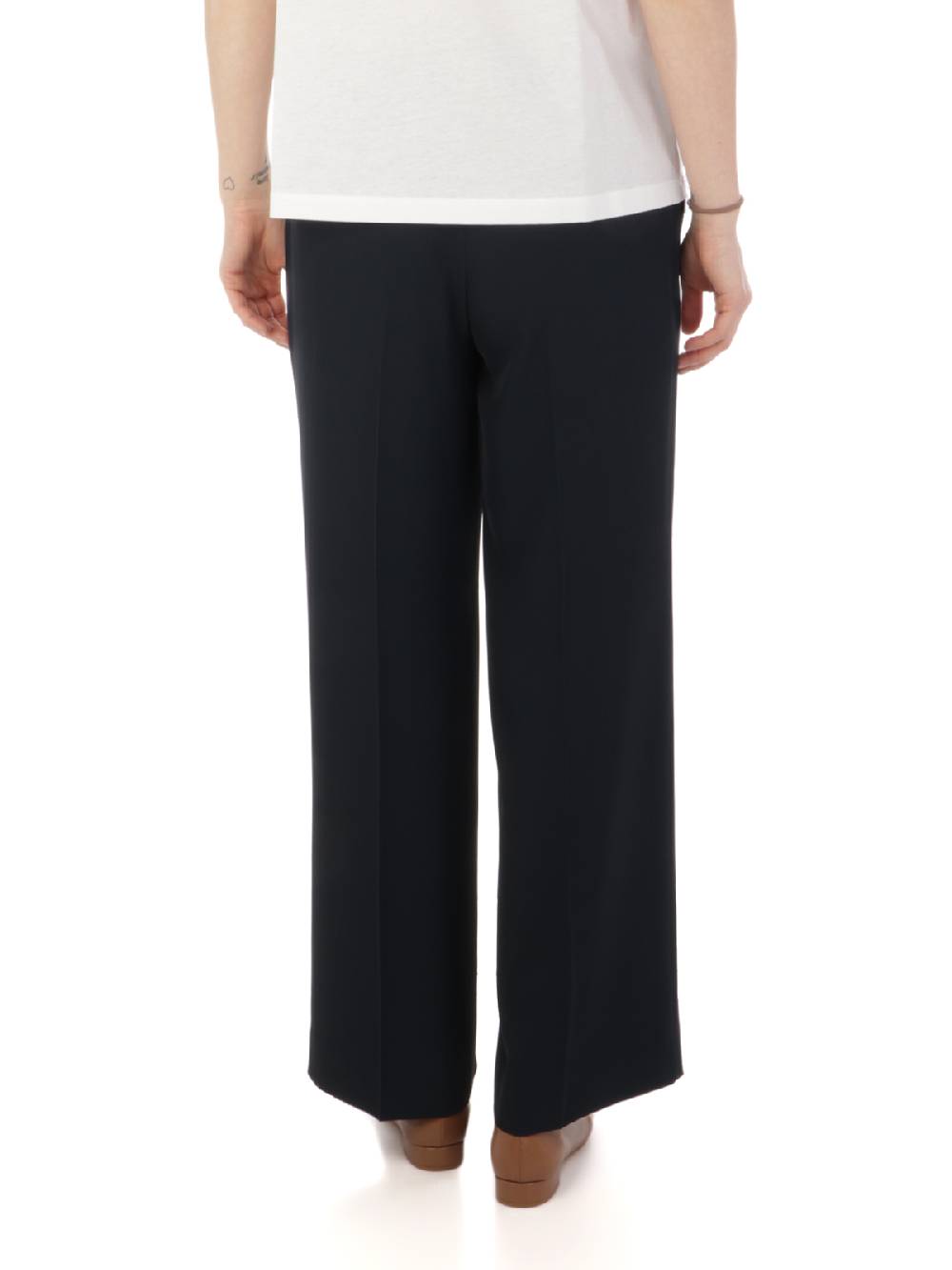 VIA MASINI 80 Pantaloni a Palazzo Donna Stretch Nuovo