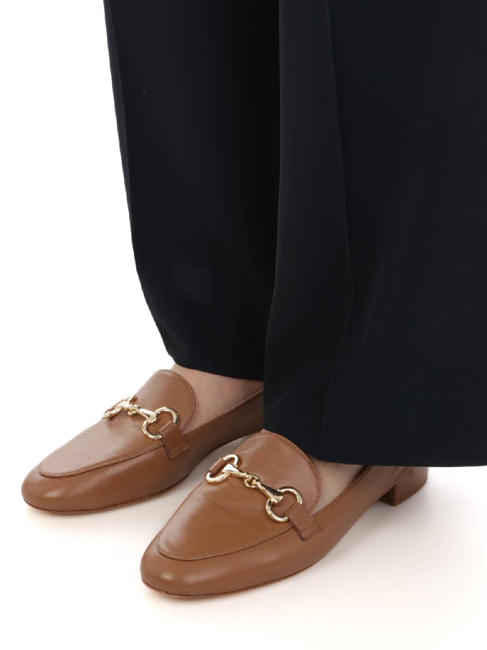 VIA MASINI 80 Pantaloni a Palazzo Donna Stretch Nuovo
