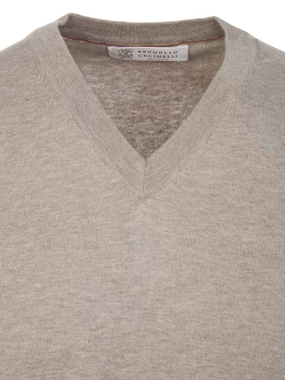 BRUNELLO CUCINELLI Maglia Scollo V Prezzo Ridotto