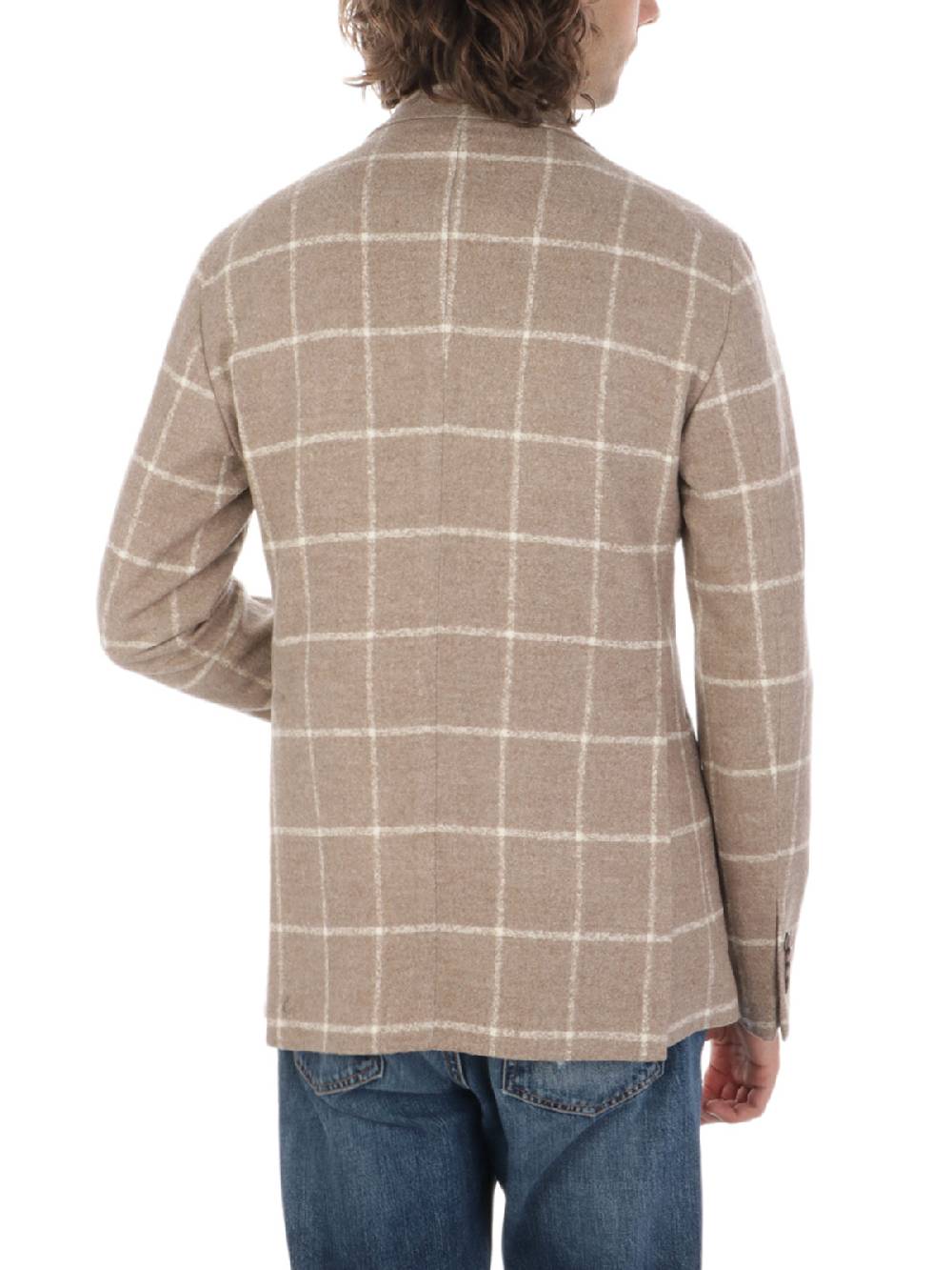 TAGLIATORE Giacca Uomo in Lana e Cashmere a Quadri Vendite Flash