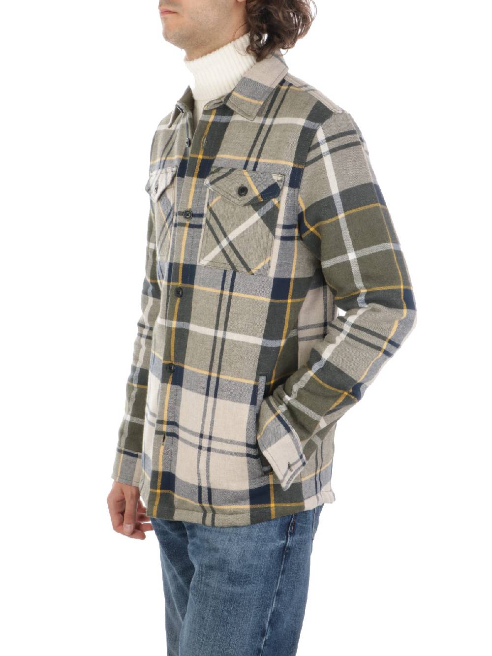 BARBOUR Overshirt Uomo Cannich in Cotone Nuova