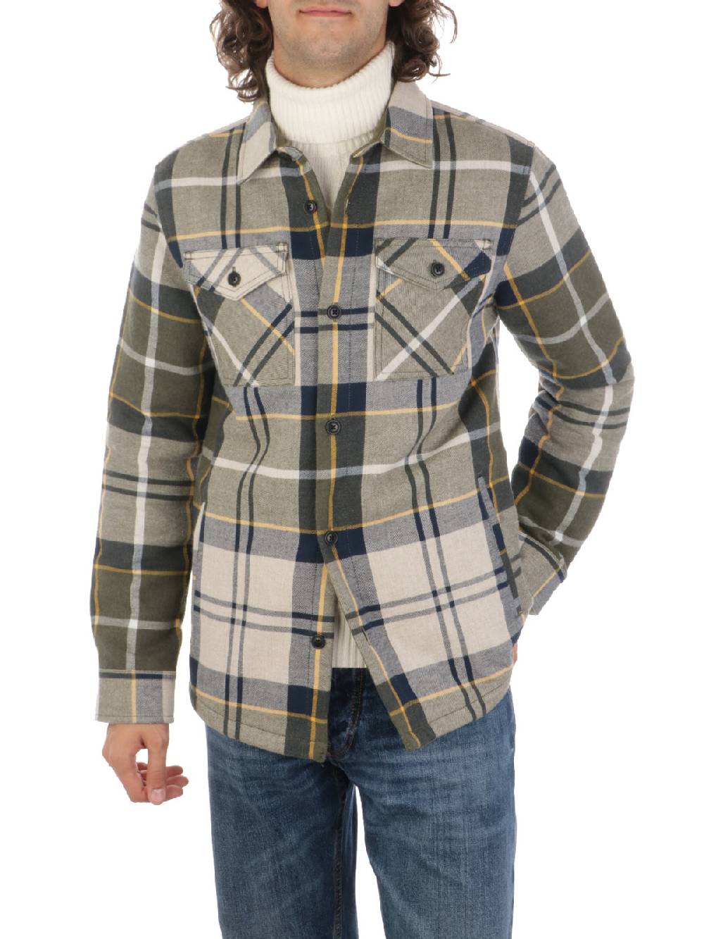 BARBOUR Overshirt Uomo Cannich in Cotone Nuova