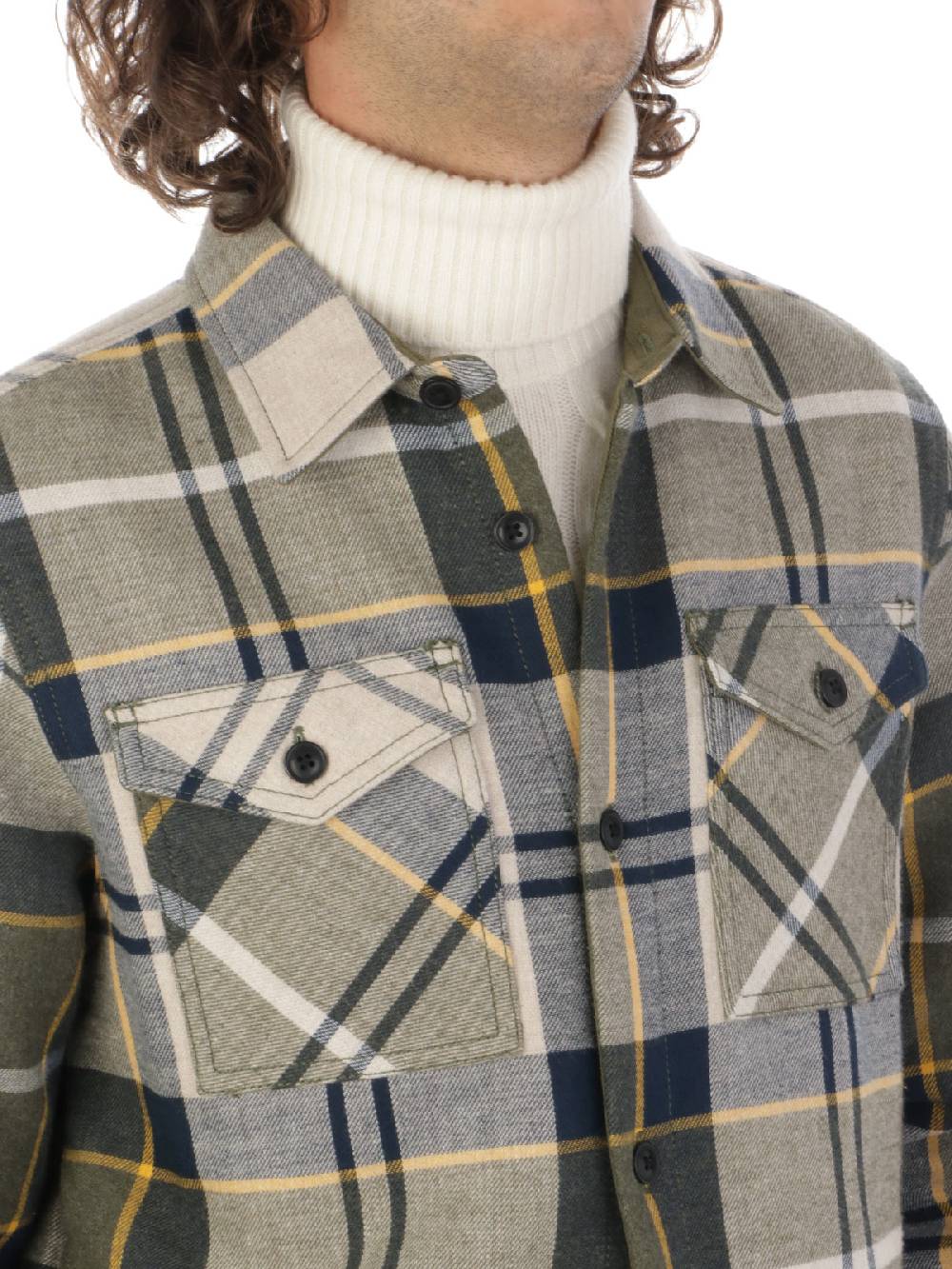 BARBOUR Overshirt Uomo Cannich in Cotone Nuova