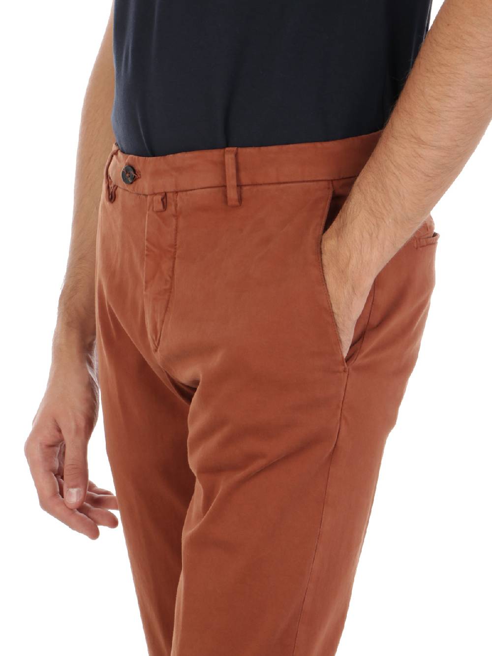 BRIGLIA 1949 Pantaloni Uomo Chino in Cotone Stretch Italia