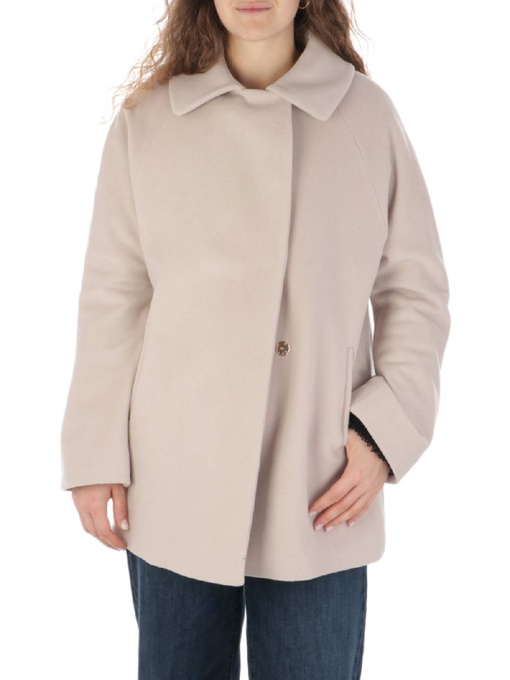CHIARULLI Cappotto Donna in Panno di Lana Qualità Garantita