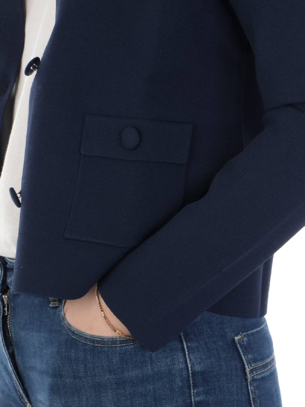 KANGRA Giacca Corta Donna Duble in Viscosa In Linea