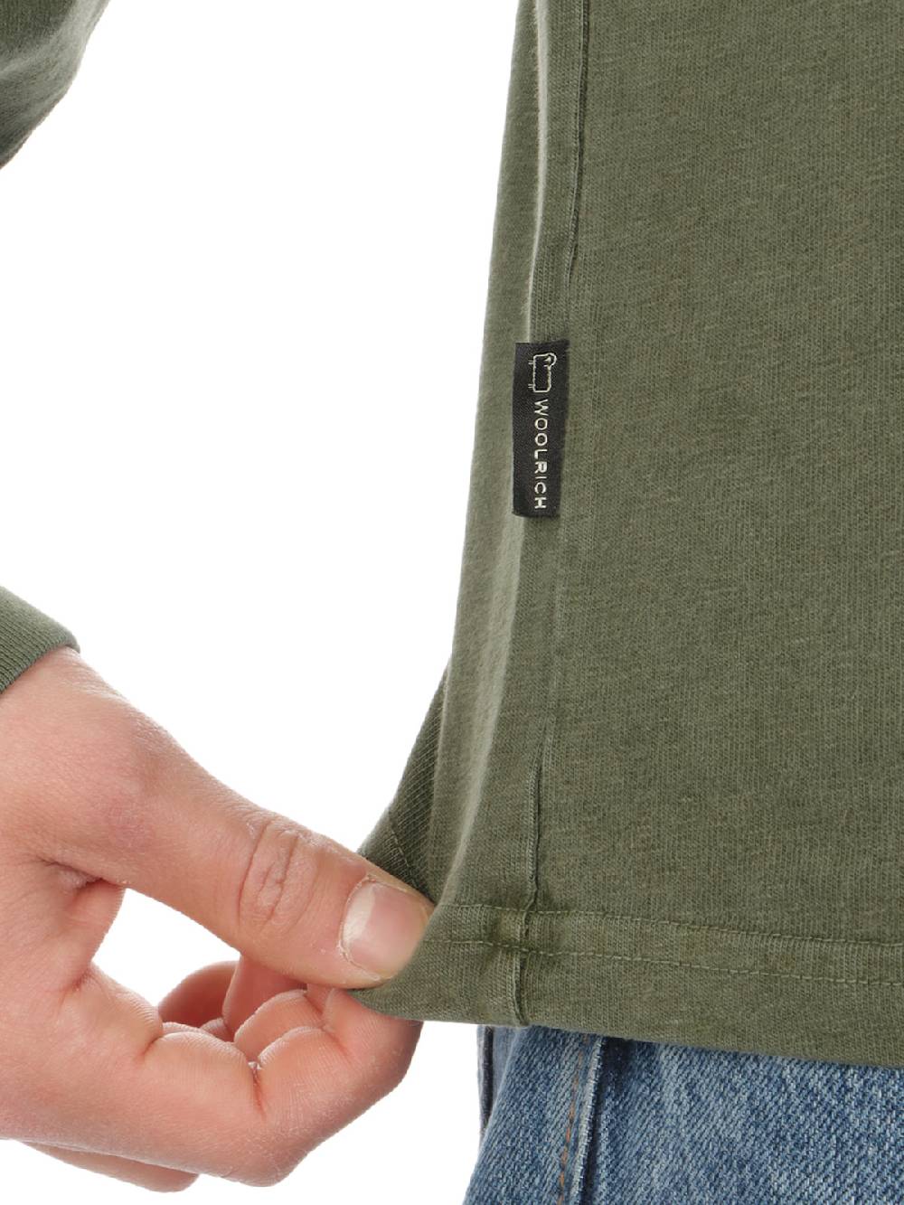Woolrich Jersey Faded Long Sleeves Tee Soddisfazione Garantita
