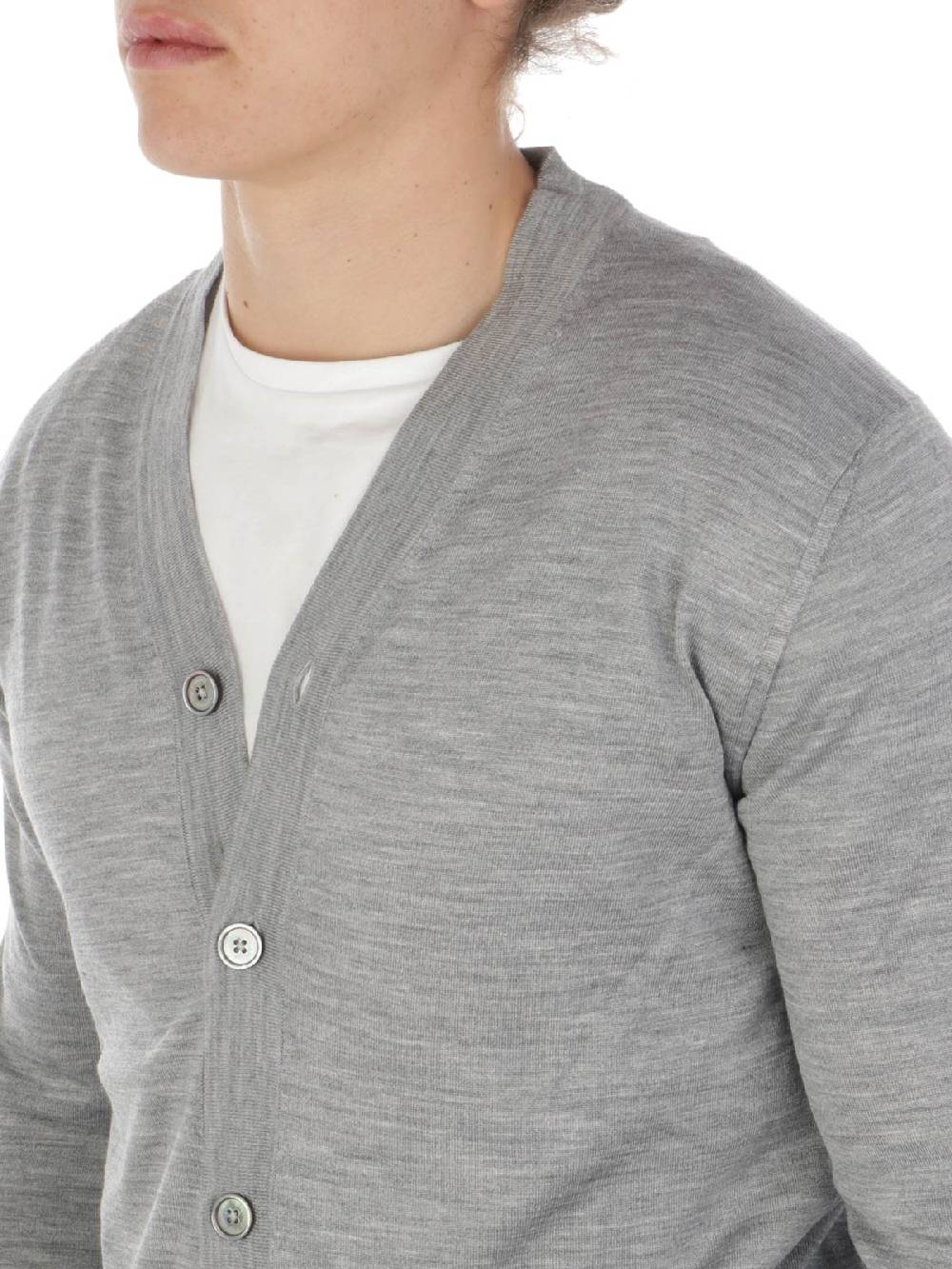 ELEVENTY Cardigan Uomo in Lana e Seta Offerta