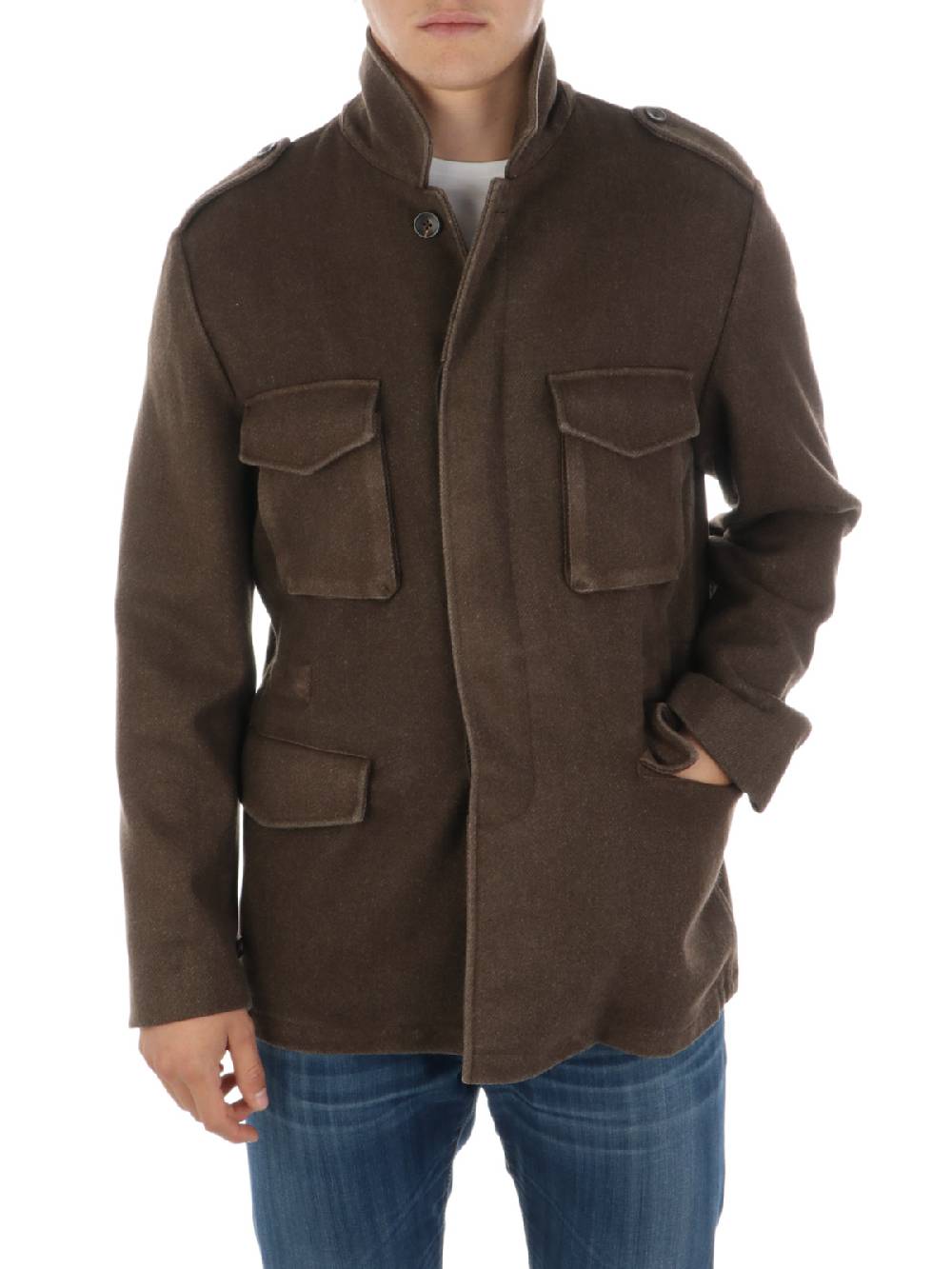 BOGLIOLI Field Jacket Uomo in Lana