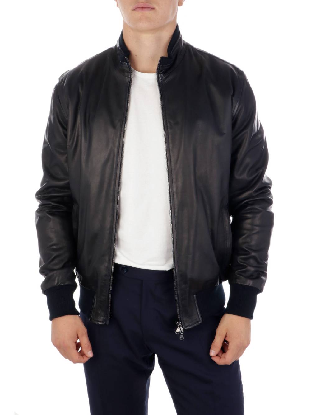 BARBA Giacca Uomo Fox in Pelle Sostegno trimestrale
