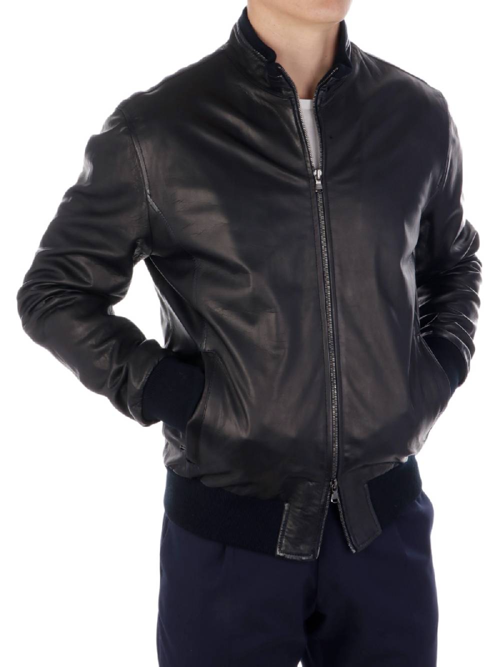 BARBA Giacca Uomo Fox in Pelle Sostegno trimestrale