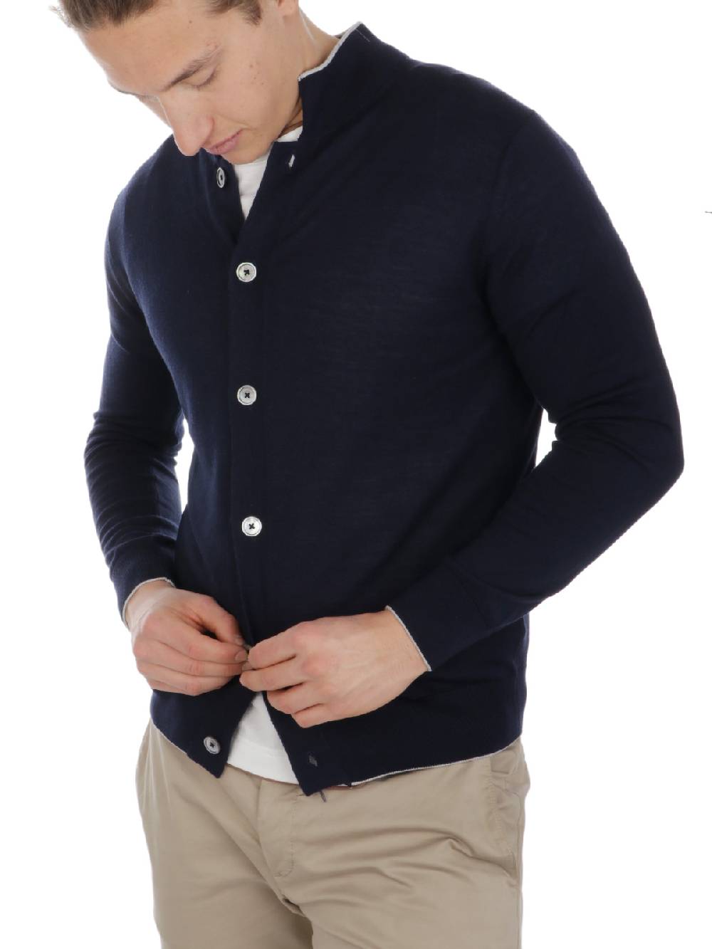 ELEVENTY Cardigan Uomo in Lana e Seta Limitato a 3 giorni