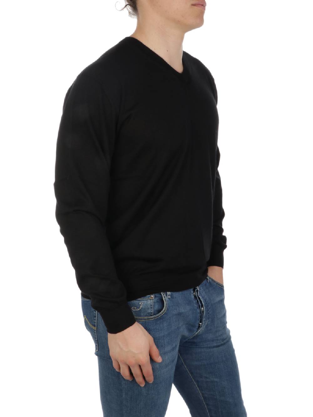 CRUCIANI Pullover Uomo in Cashmere e Seta