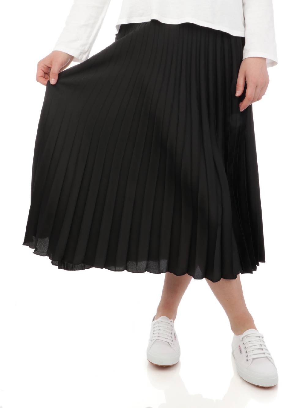 KAOS Gonna Midi con Pieghe Qualità