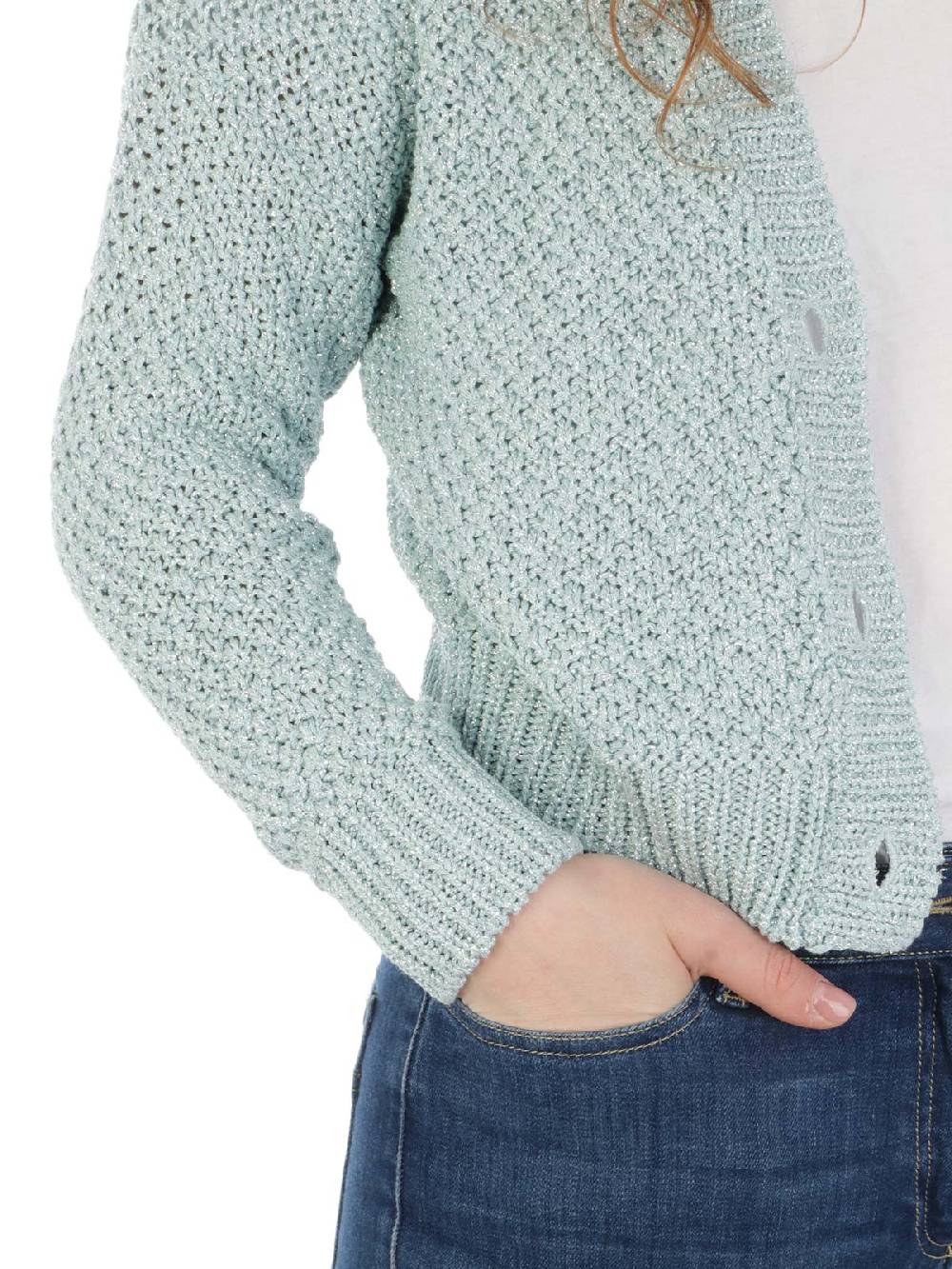 Nenette Jersey Cardigan Corto Prezzo Ridotto