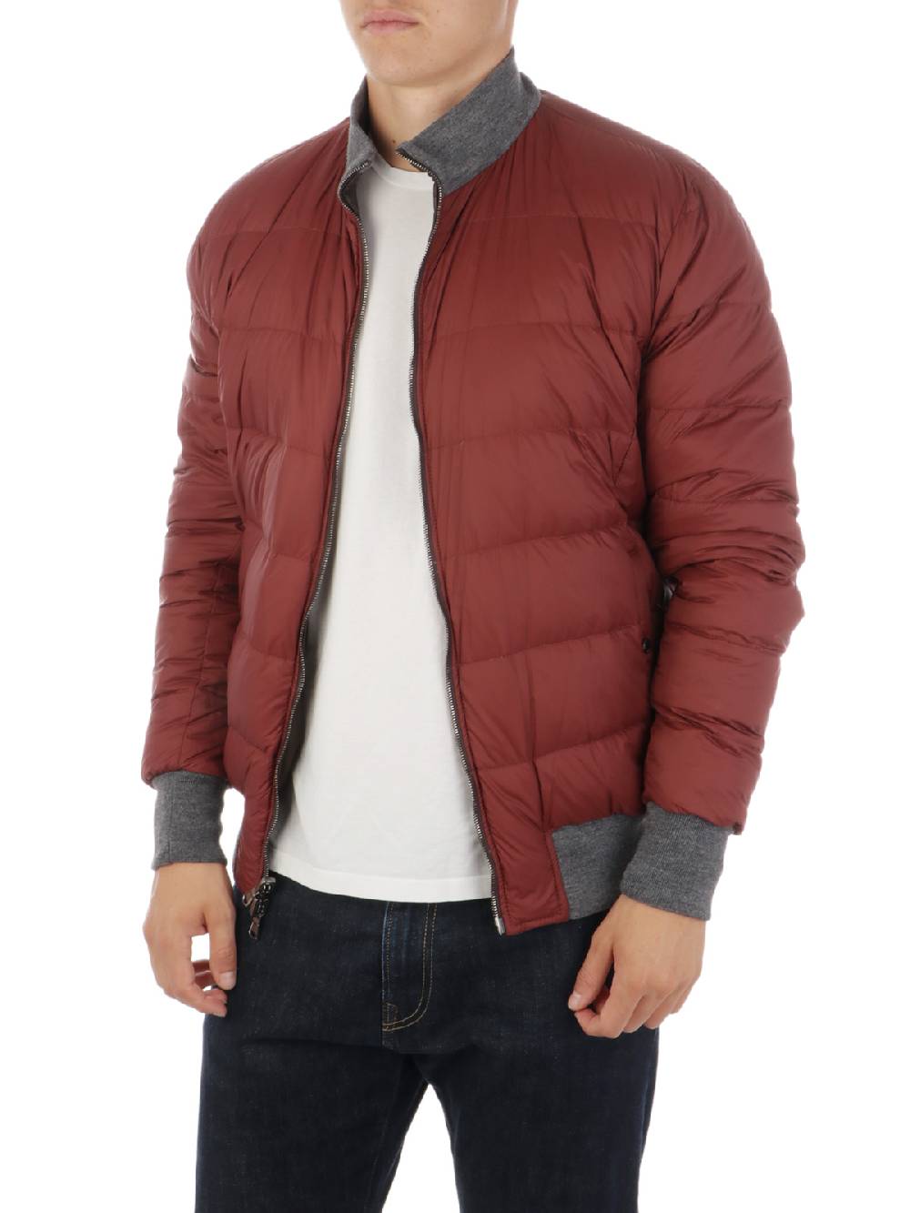BARBA Giubbotto Uomo Double in Pelle Moda