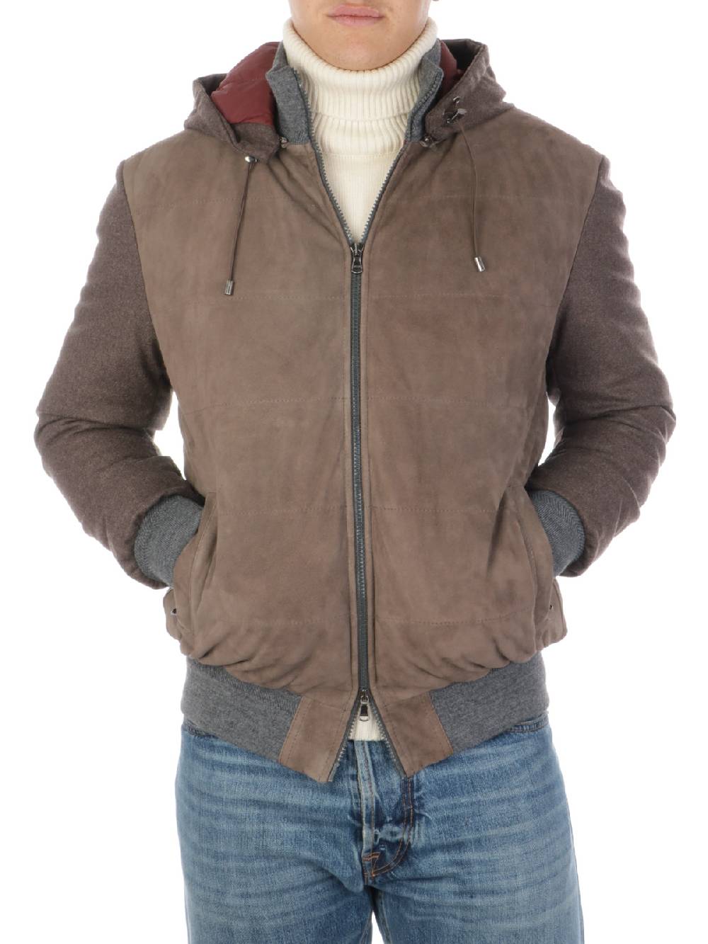 BARBA Bomber Uomo Imbottito con Cappuccio Sconto di tempo limitato
