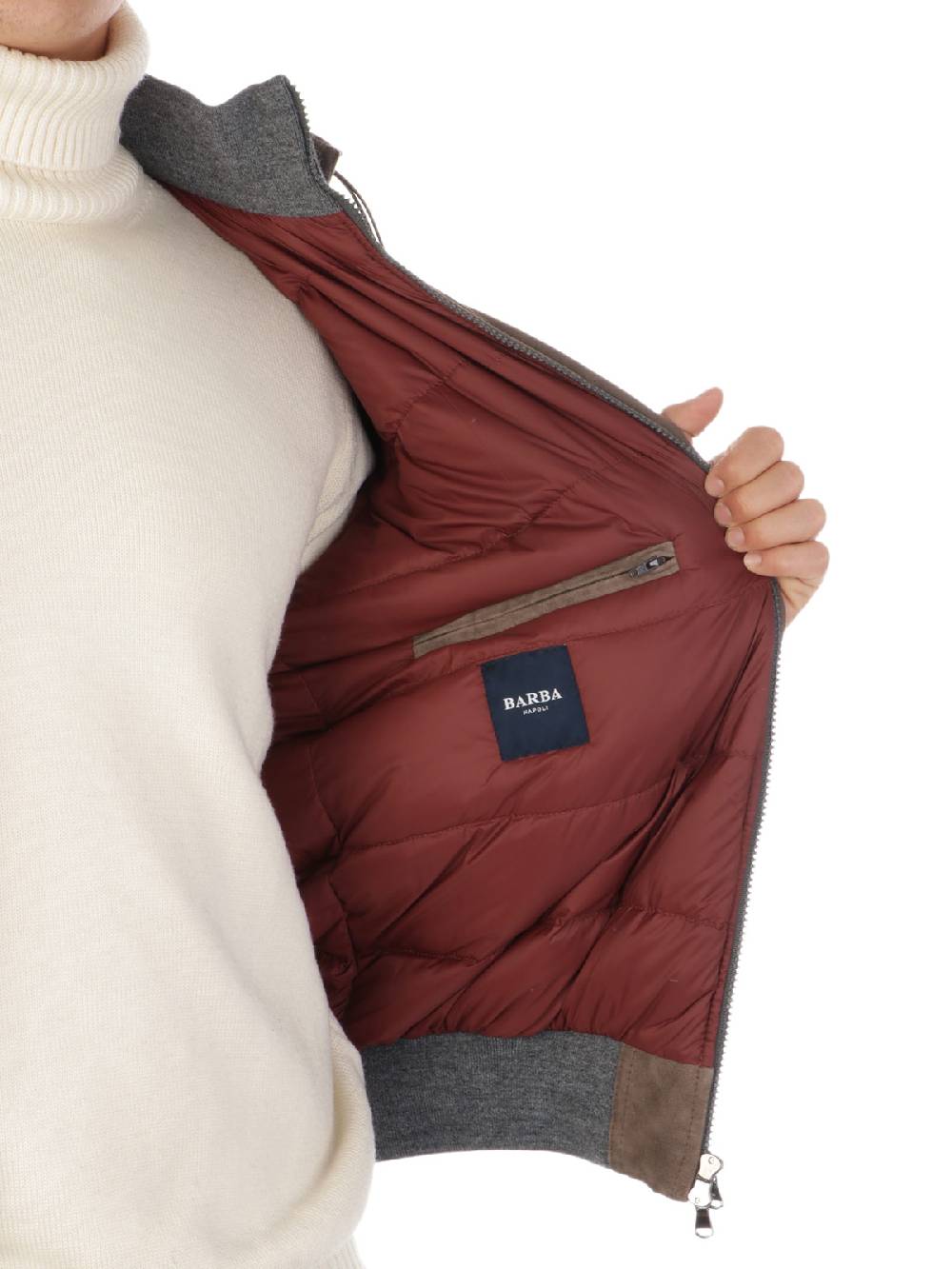 BARBA Bomber Uomo Imbottito con Cappuccio Sconto di tempo limitato