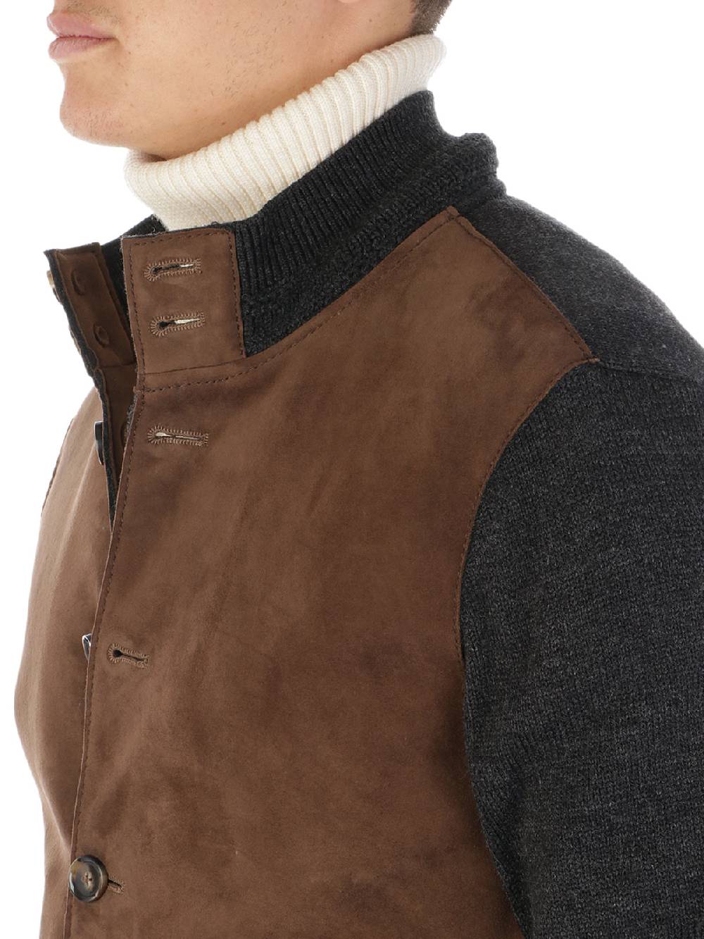 THE JACK LEATHERS Giacca in Suede Uomo Wedge Negozio online di fabbrica