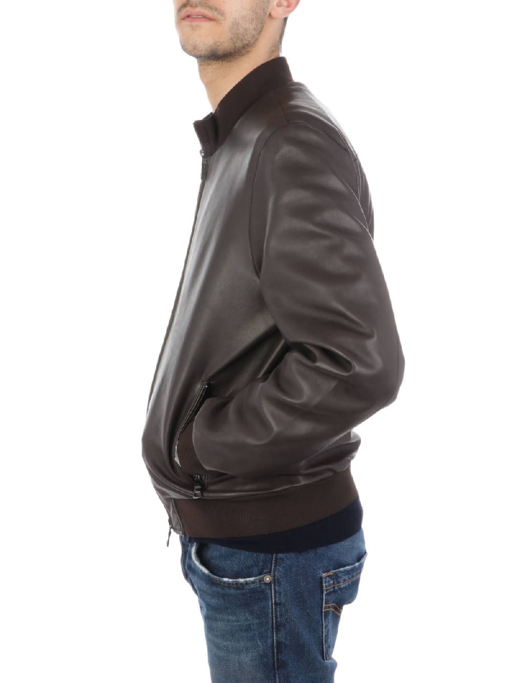 THE JACK LEATHERS Giacca in Pelle Uomo Derek Seamless Offerta natalizia