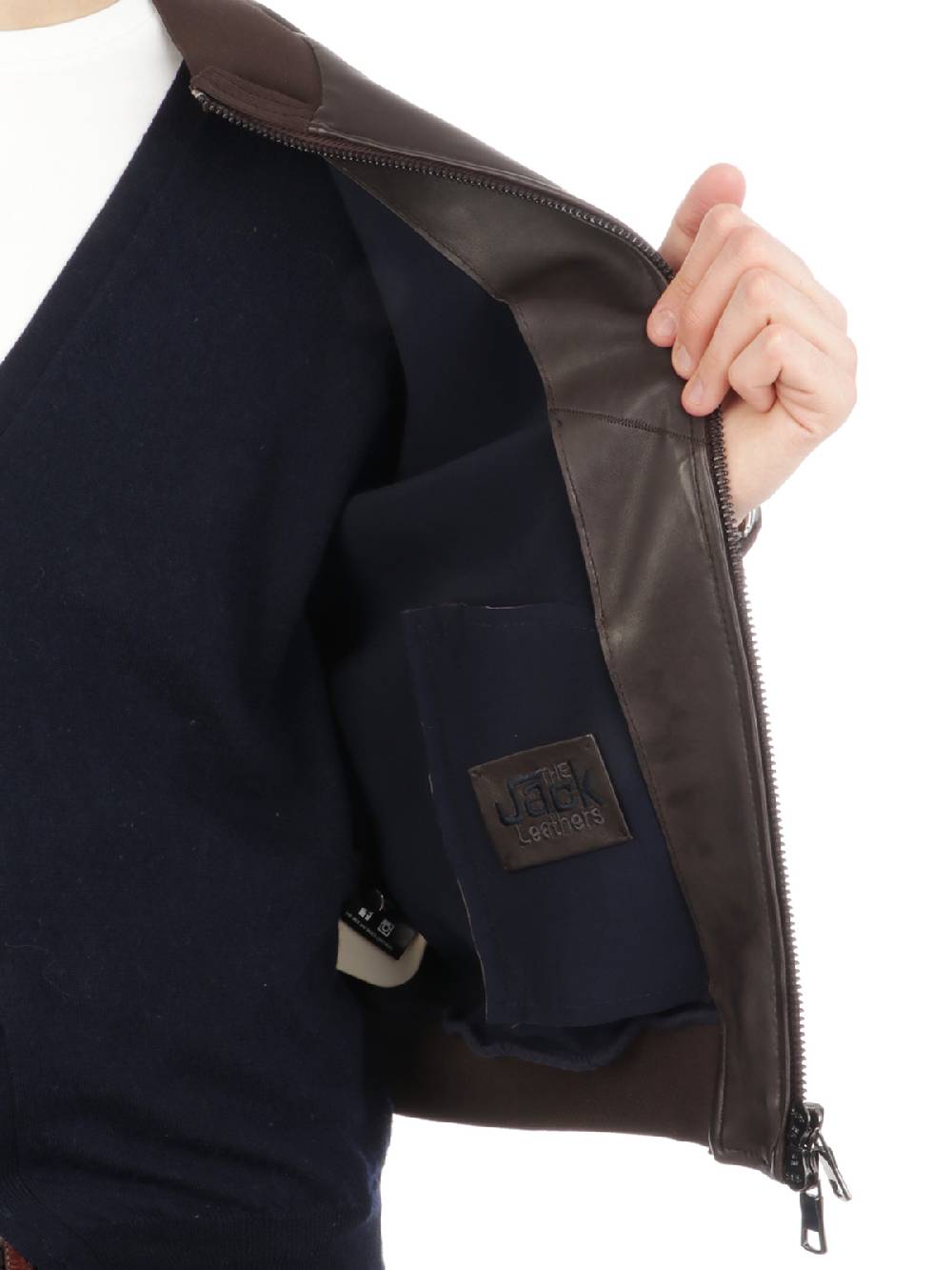 THE JACK LEATHERS Giacca in Pelle Uomo Derek Seamless Offerta natalizia