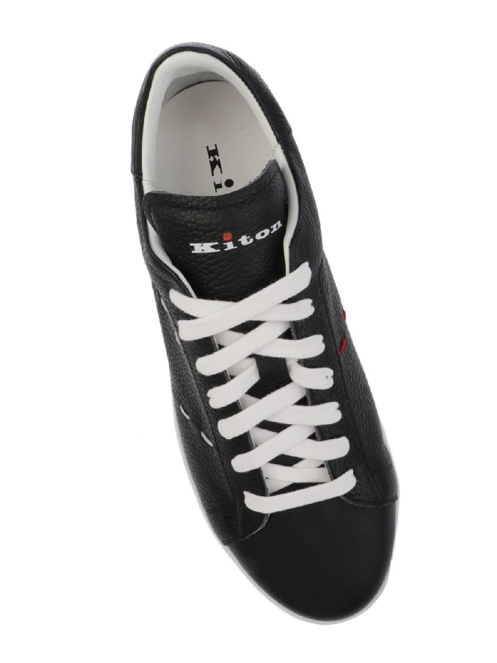 KITON Sneakers Uomo Stitching in Pelle Latest stili
