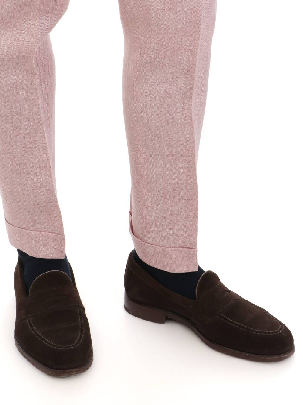 BERWICH Pantalone Uomo Retrolong in Lino Qualità