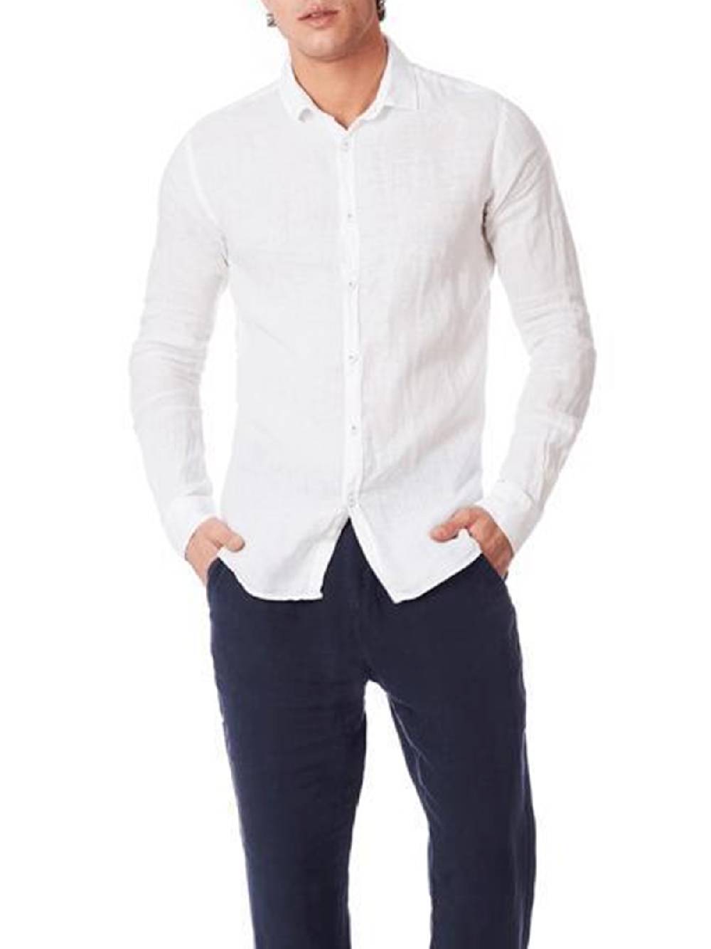 ZEYBRA Camicia Uomo In Lino Moda