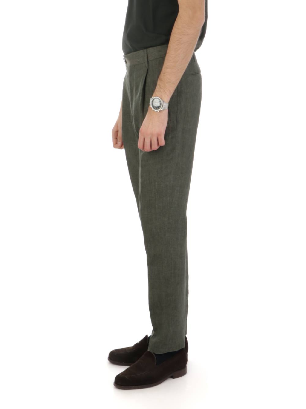 BERWICH Pantalone Uomo in Lino Fornitura limitata