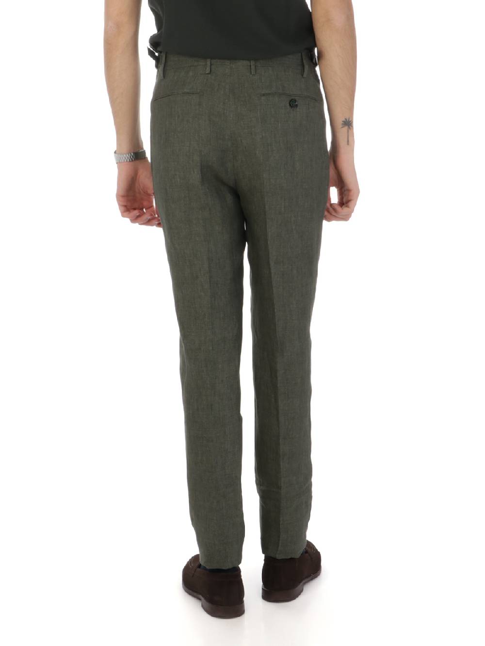 BERWICH Pantalone Uomo in Lino Fornitura limitata