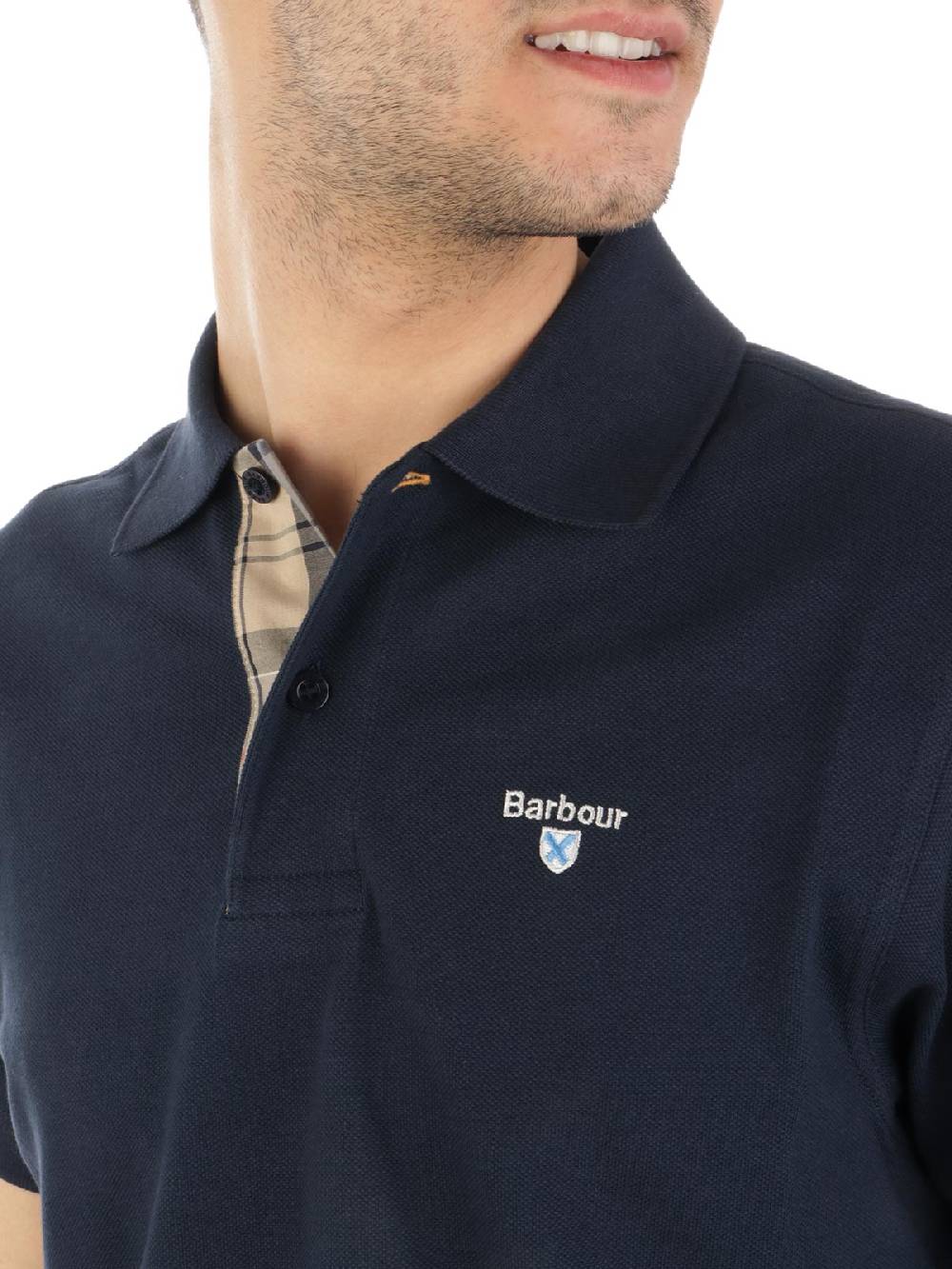 BARBOUR Polo Uomo in Cotone Piqué Offerta per la Festa della Mamma