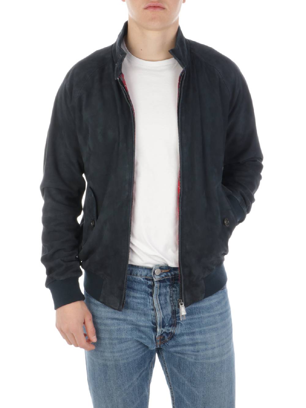 BARACUTA Giacca G9 in Pelle Scamosciata In vendita