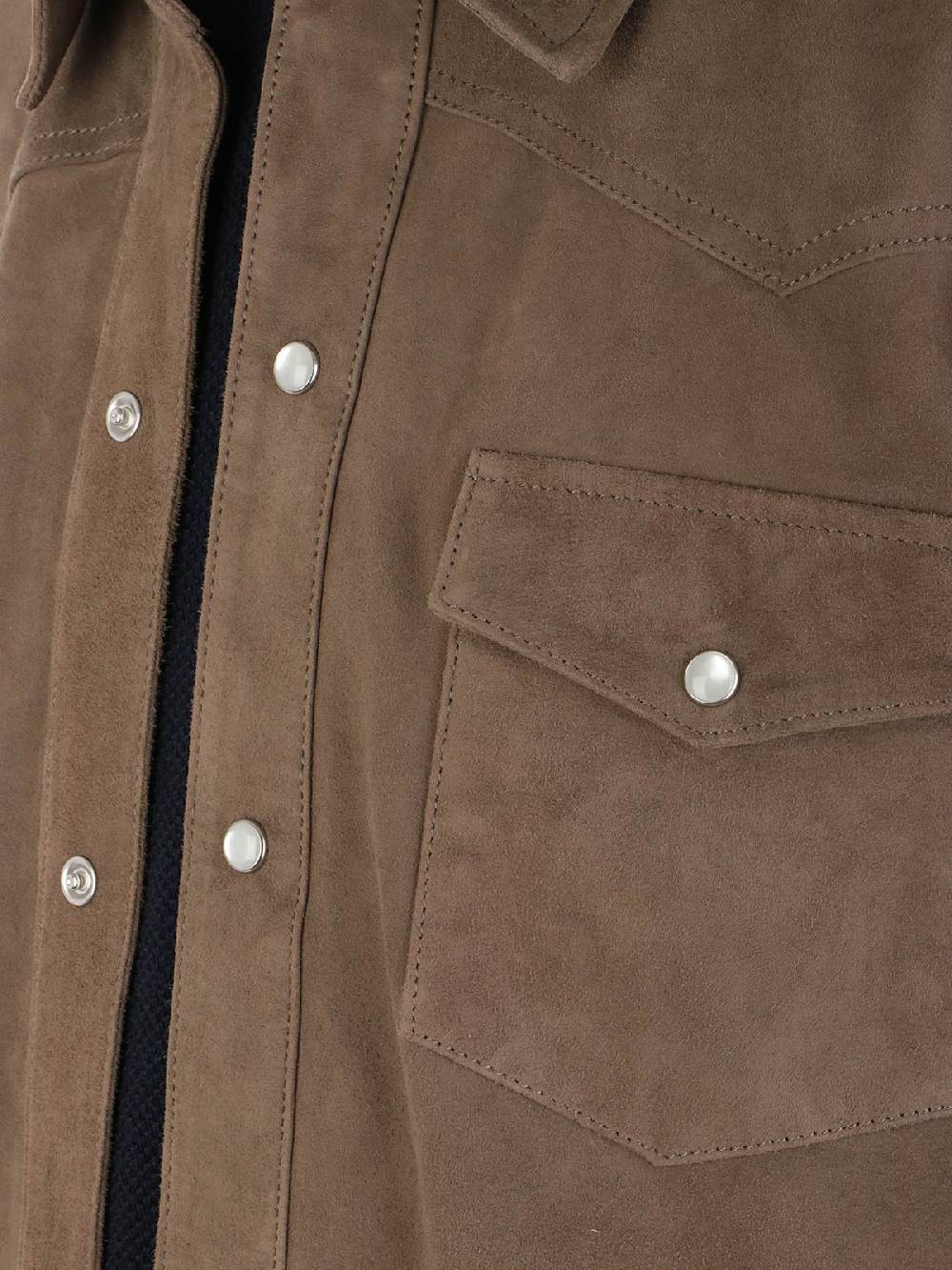 PROLEATHER Giacca Camicia Uomo in Suede Duty-free
