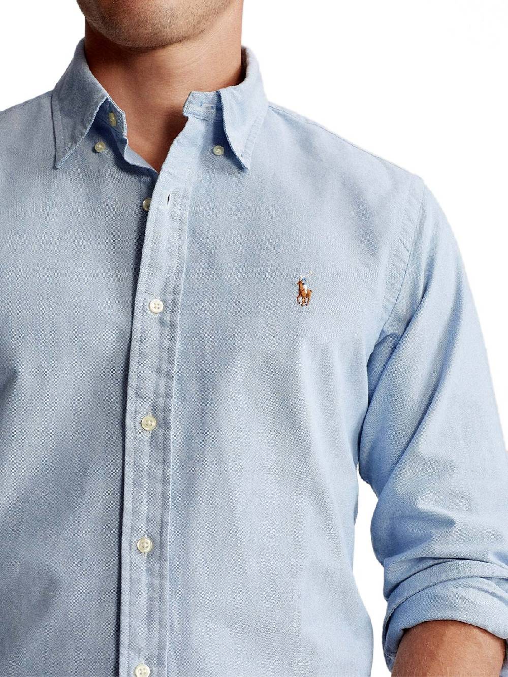 POLO RALPH LAUREN Camicia Oxford Uomo Custom Fit Hotsell