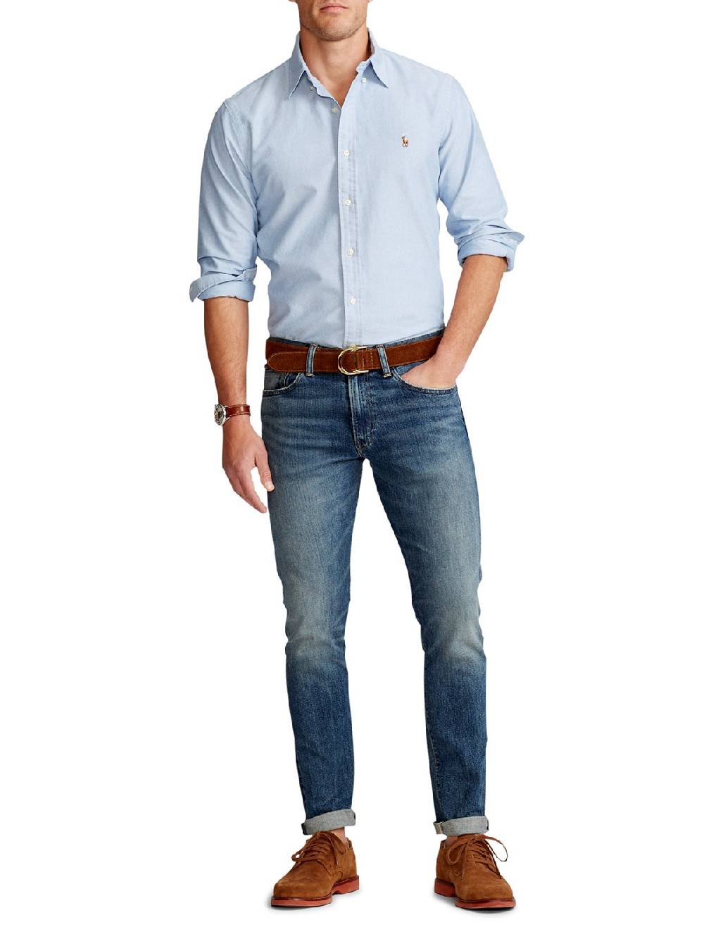 POLO RALPH LAUREN Camicia Oxford Uomo Custom Fit Hotsell