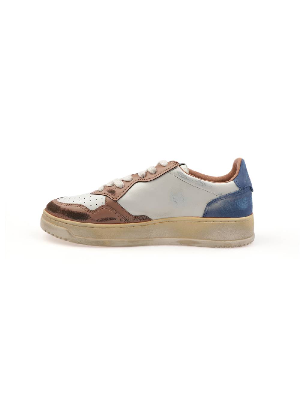 AUTRY Sneakers Uomo Super Vintage In Pelle Saldi Di Fabbrica