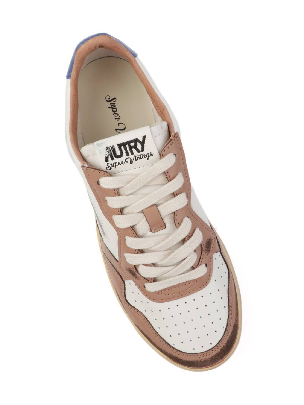 AUTRY Sneakers Uomo Super Vintage In Pelle Saldi Di Fabbrica