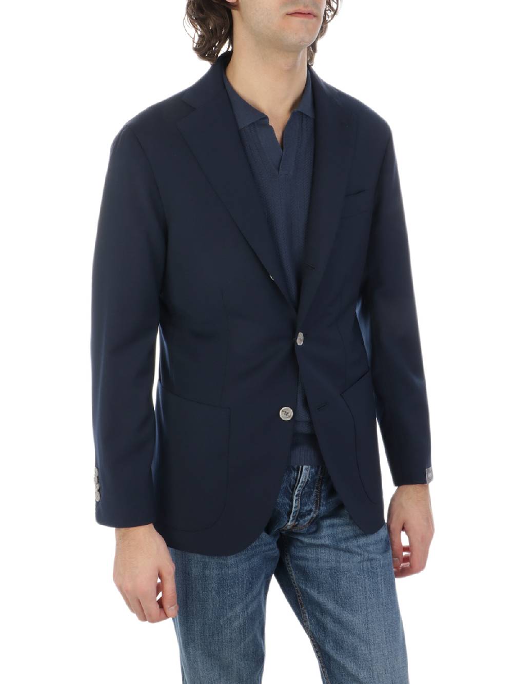 BARBA Giacca Uomo Jimmy In Lana Stretch Grande vendita