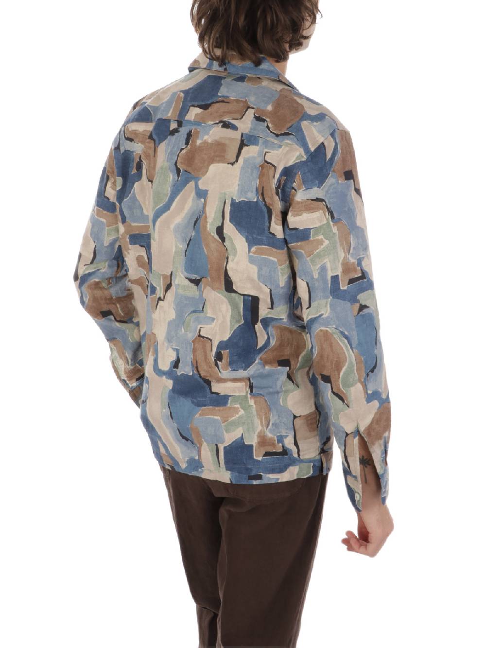 ALTEA Camicia Uomo Fantasia In Lino Offerta Anniversario