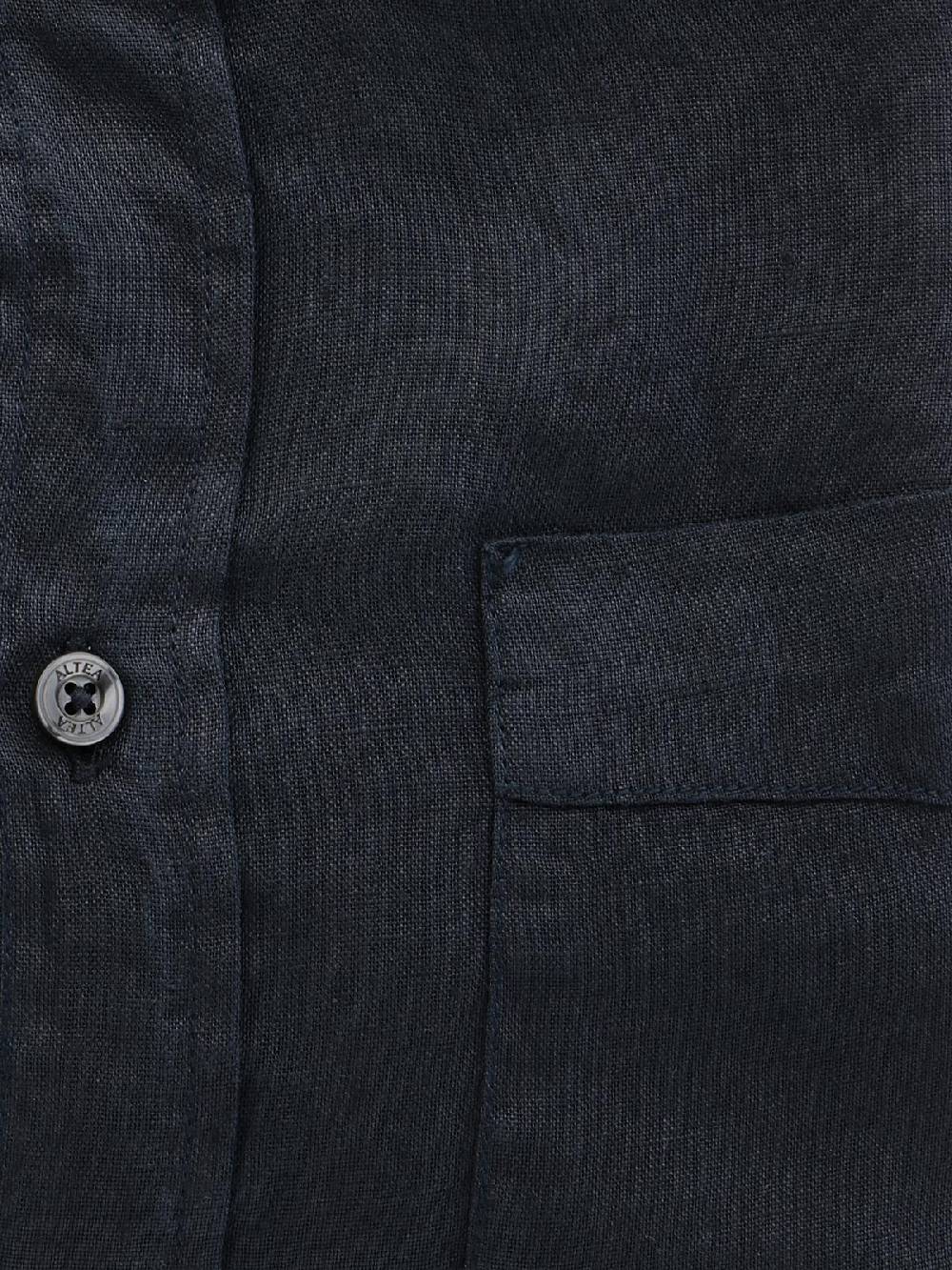 ALTEA Camicia Uomo In Lino Tinto In Capo Online Outlet