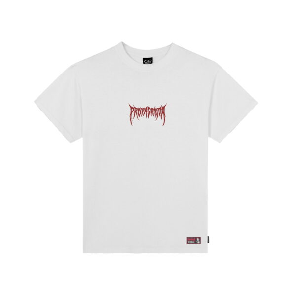 Propaganda Ribs Crown T-Shirt – White Vendita