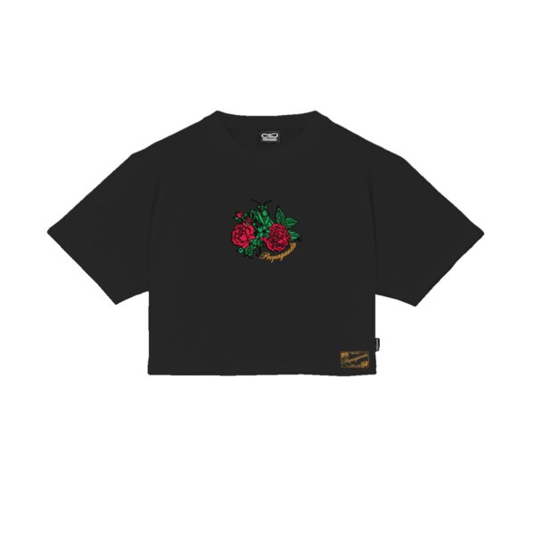 Propaganda Mantis Croptop Tee – Black Negozi Online