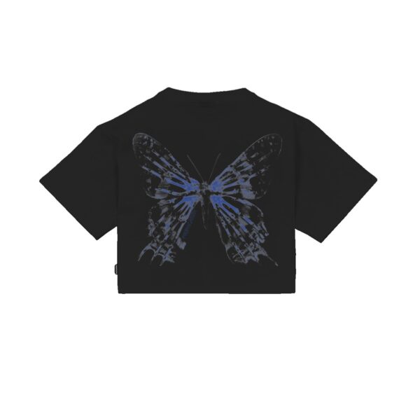 Propaganda Butterfly Bones Croptop Tee – Black Consegna Veloce