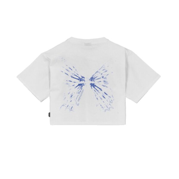 Propaganda Butterfly Bones Croptop Tee – White Promozione Limitata