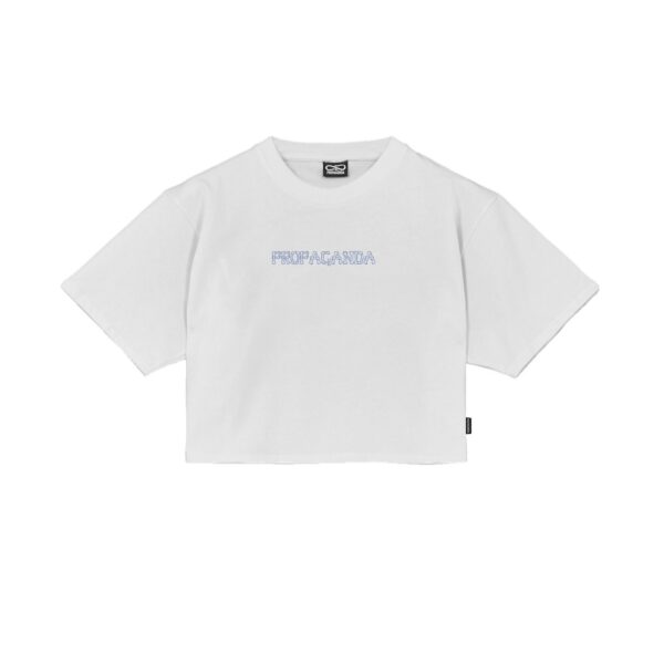 Propaganda Butterfly Bones Croptop Tee – White Promozione Limitata