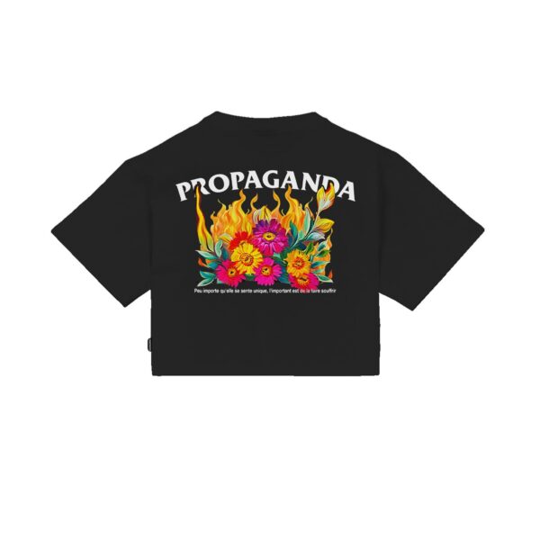 Propaganda Pyromantics Croptop Tee – Black Fino Al -60%