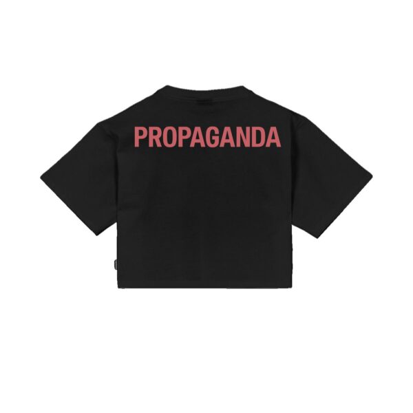 Propaganda Women Logo Croptop Tee – Black Sottocosto