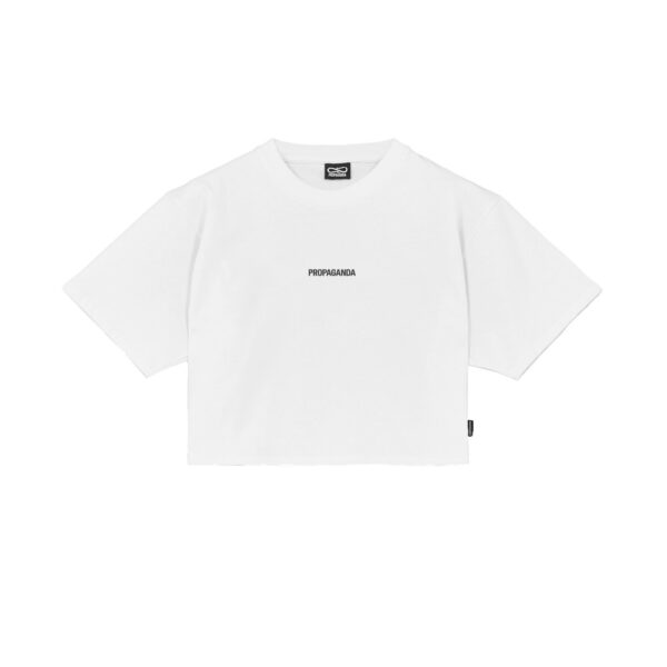 Propaganda Women Ribs Croptop Tee – White Sconto