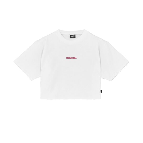 Propaganda Women Ribs Assault Croptop Tee – White Online