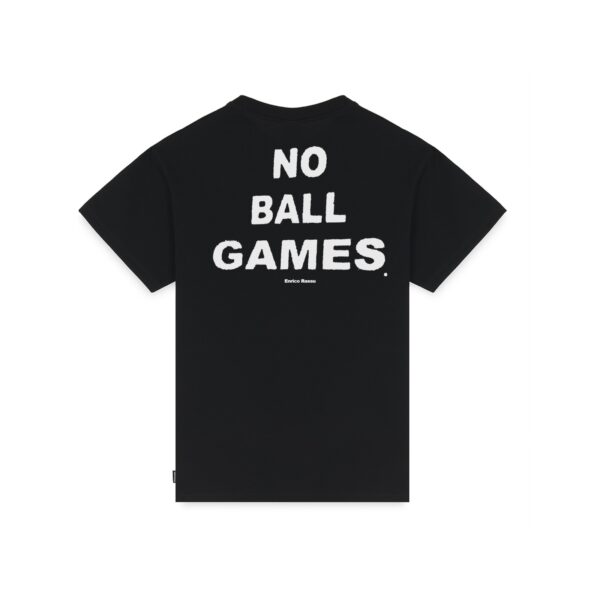Propaganda Propaganda x Enrico Rassu “No Ball Games” Tee – Black Pezzi Unici